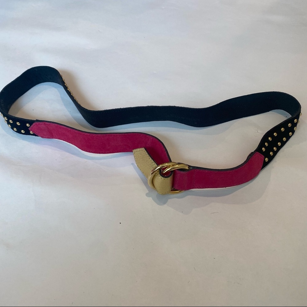 Ladies‎ fuscia pink embellished stones fashion belt